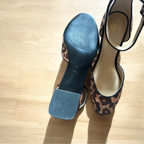 CAbi Kiki Leopard Animal Print Strappy Heels Pony Hair 8 - Picture 3 of 4